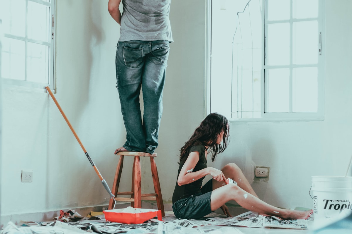 Homeowners planning a renovation budget